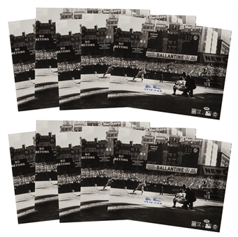 Lot of (10) Don Larsen Signed and Inscribed 16x20 1956 World Series Perfect Game Photos (PSA/DNA)